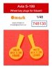 Omask 748130 Avia S-199 Wheel Bay Plugs - EVA foam plugs for wheel bays (for Eduard) 1/48 